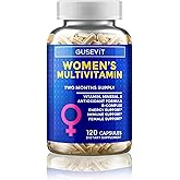 Gusevit 37-in-1 Women's Multivitamin for Immune & Stress Support, Energy Booster, Bone & Skin Health & Hair Growth | Vitamin C, D3, Folic Acid, B-Complex, Biotin, Zinc & More | 120 Count