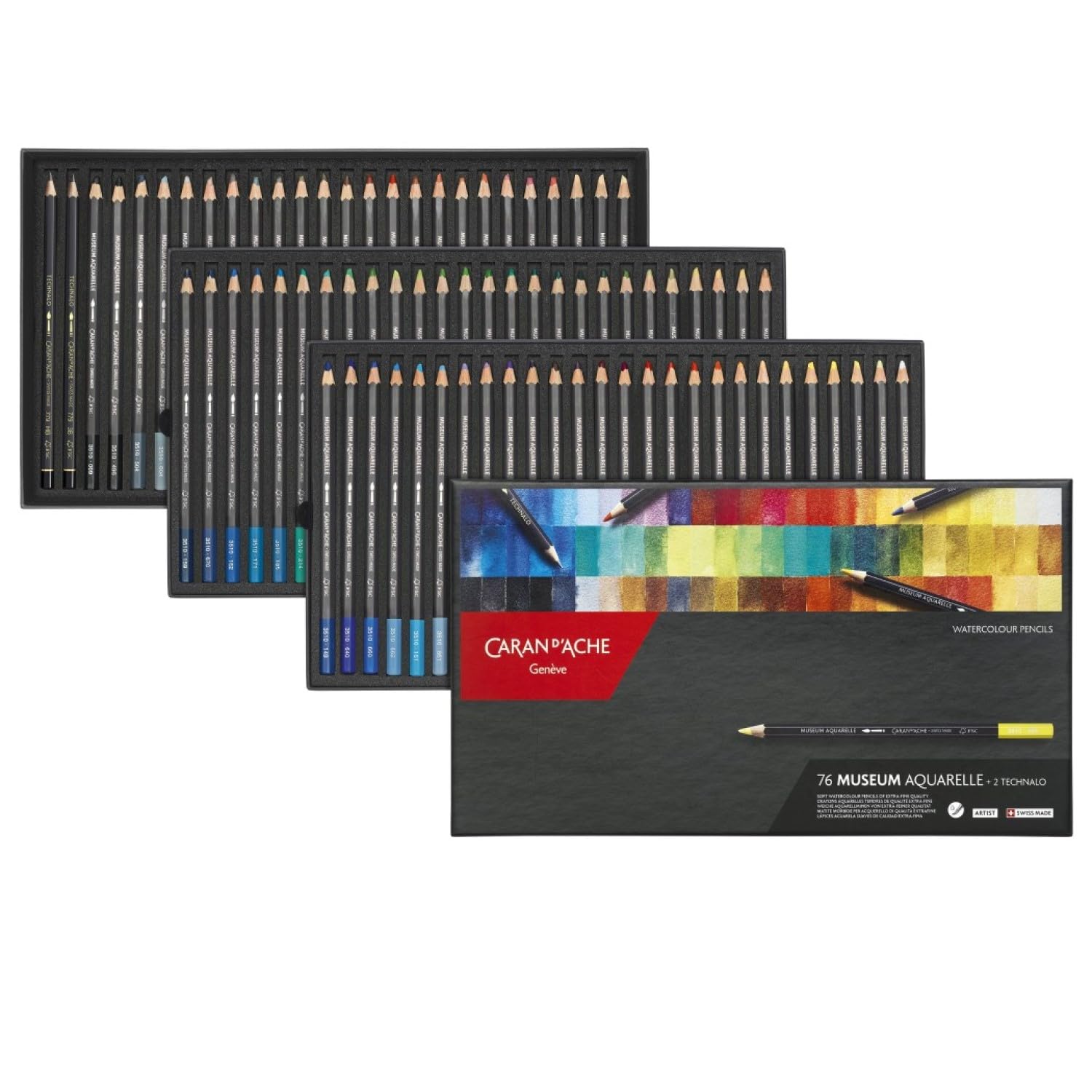 Caran dAche Museum Watercolour Pencils (Pack of 76)