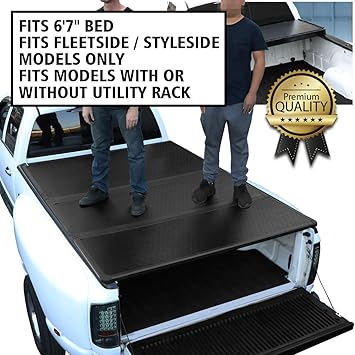 Amazon Com Dna Motoring Ttc Hard 046 Pickup Truck Bed Top Hard Solid Tri Fold Tonneau Cover Automotive