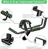 HAKENO Multi-Grip Pull Up Bar Doorway with Suspension Straps Set 440 lbs view 2