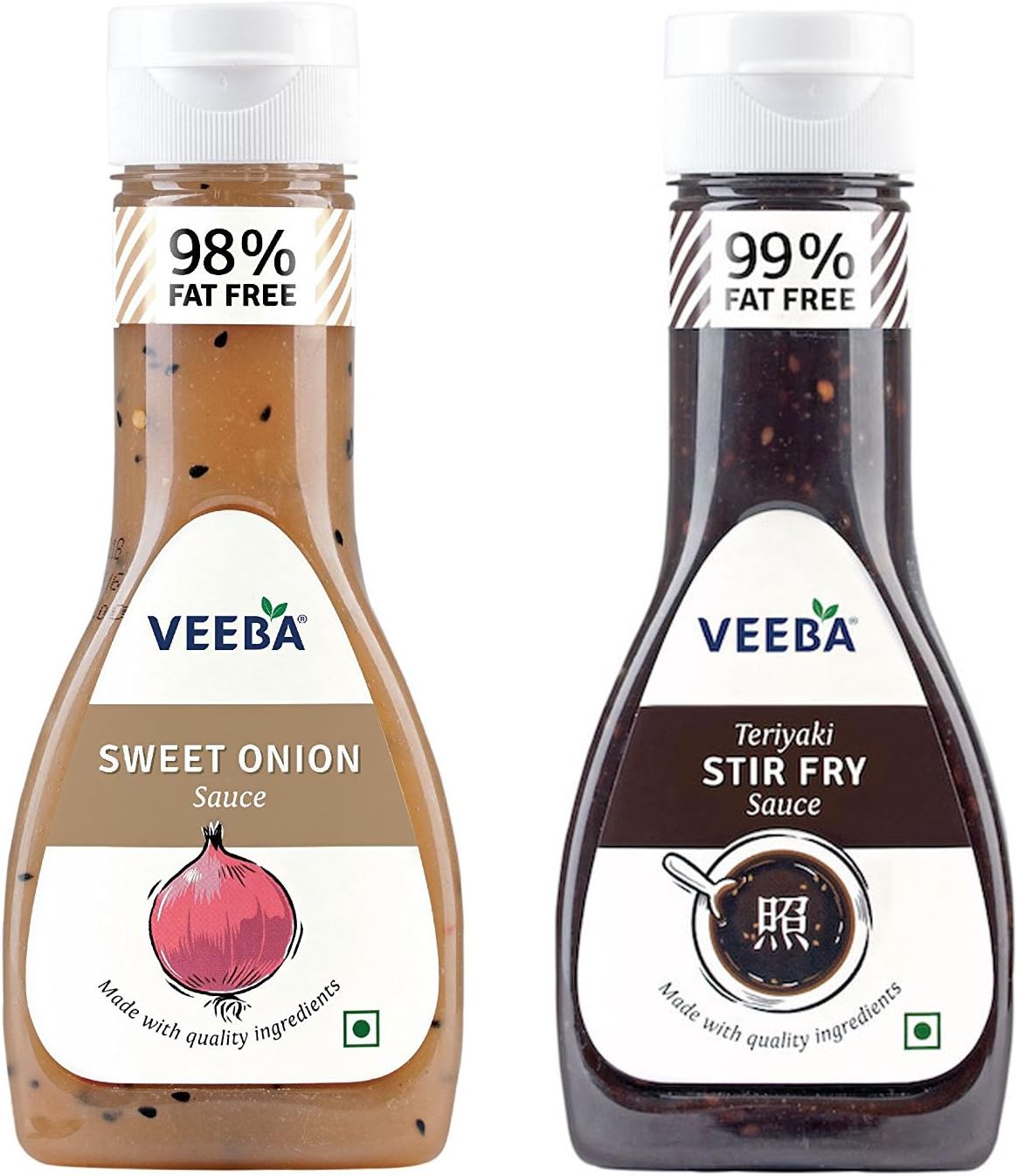 Veeba Sweet Onion Sauce 350g + Teriyaki Stir Fry Sauce 350g