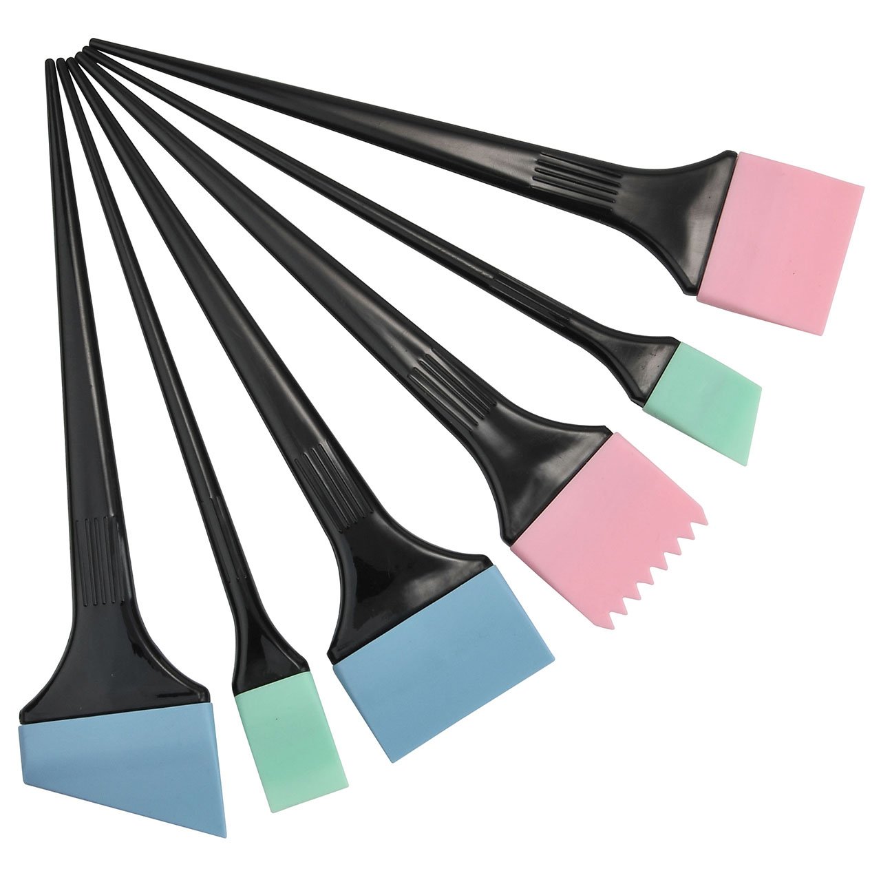 CCbeauty Silicone Hair Dye Brush Set Hair Coloring Brush whisk Stirrer Highlighting Kit and Face Mask Brush Applicator : Beauty
