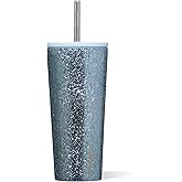 Corkcicle Cold Cup - Triple Insulated Tumbler with Straw - 12 Hours Cold - Leak-Resistant Lid - Easy Grip - Non-Slip Bottom - Summer Drinkware Gift - Keeps Drinks Ice Cold - 24 oz - Ice Breaker