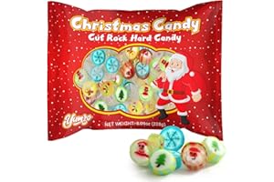 YUMZO Christmas Candy Stocking Stuffers, Cut Rack Hard Candy, Old Fashioned Christmas Candy, Delicious Christmas Hard Candy Treats Perfect Traditional Christmas Candy for Gifting. 8.04oz Bag