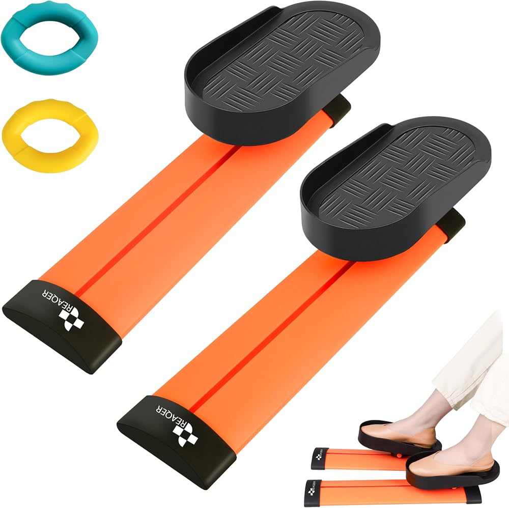 REAQER Under Desk Elliptical Pedal Exerciser for Seniors, Rehab Equipment