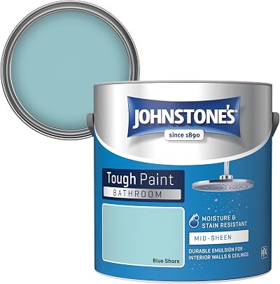 Johnstone's Bathroom Paint Blue Shore Mid Sheen 2.5L Stain Blocker
