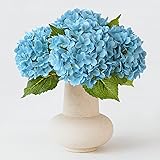 ZYTUYO 4 Pcs Sky Blue 20 in Silk Hydrangea