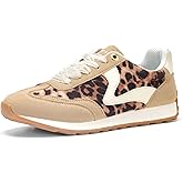 LUCKY STEP Women's Fashion Sneakers Trendy Tennis Shoes Neutral Stylish Retro Trainers Casual Running Walking Shoes