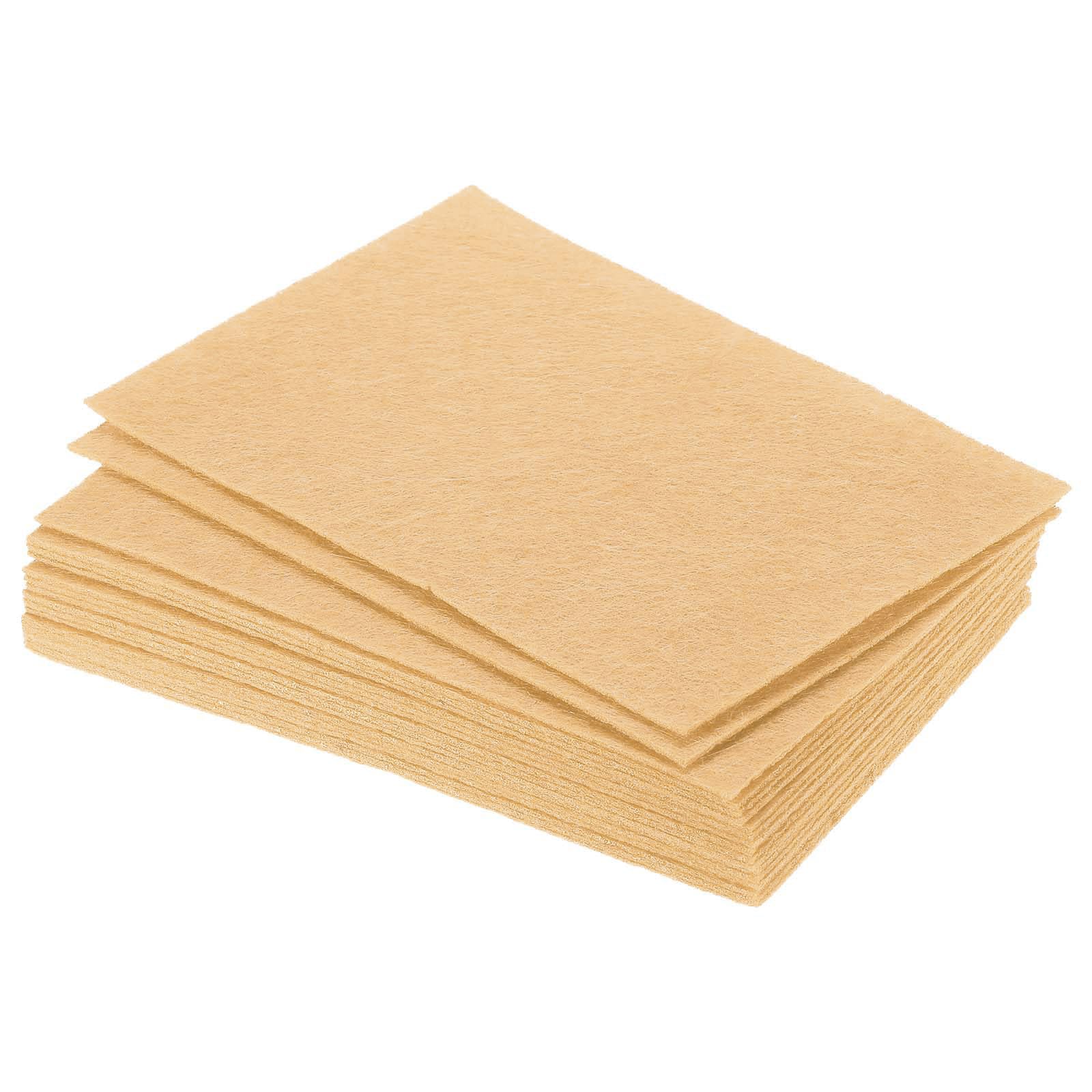 PATIKIL Soft Felt Sheets Fabric Craft Sheets Beige 6 Inch x 4 Inch for DIY, Hobby, Decoration Pack of 18