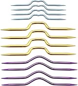 IRYNA 12Pcs Knitting Cable Needle Twist Curved Aluminum Yarn Holders view 1