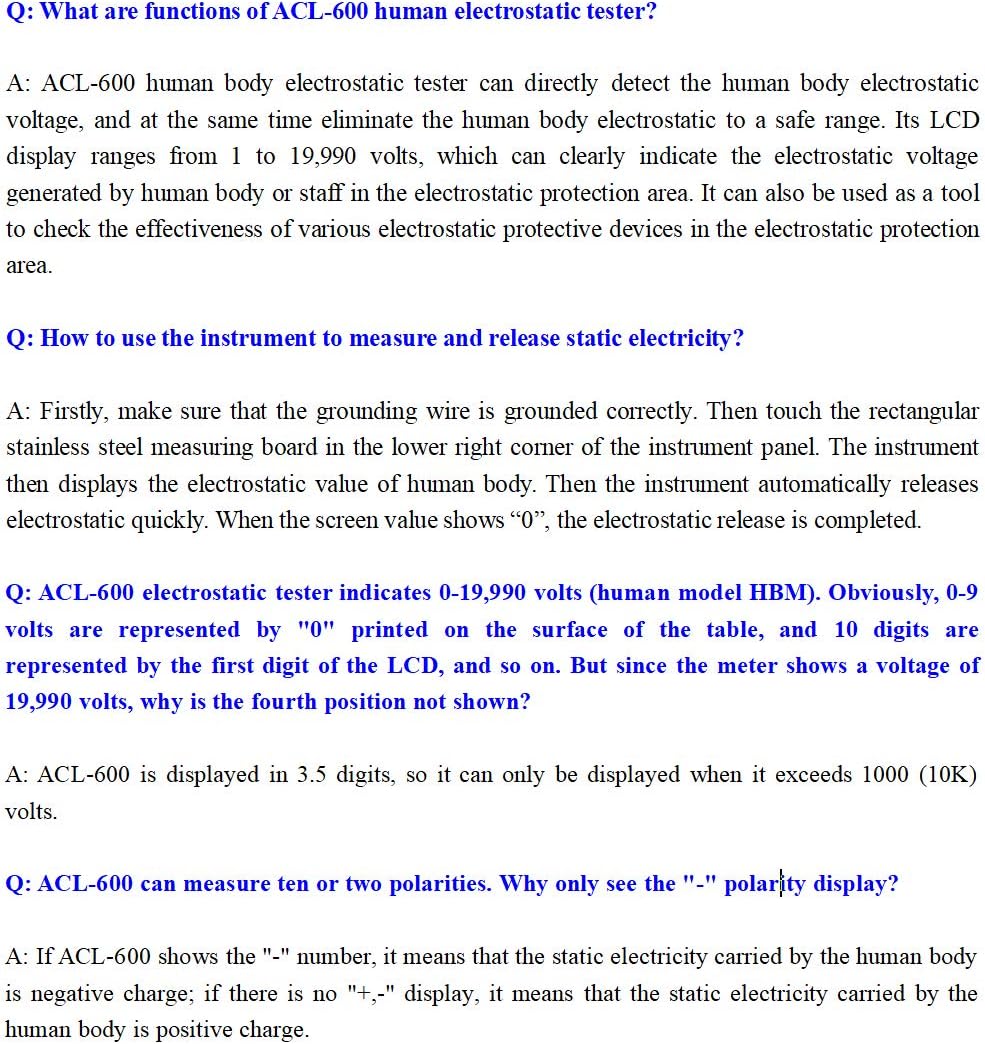 Hanchen Human Body Static Tester And Eliminator Anti Static