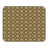 Emvency Mouse Pads Vuitton Luxury Geometric Floral