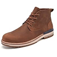 Men's Oxford Chelsea Chukka Ankle Boots Arkbird Fashion Dress Boot for Men Genuine Leather Upper Cap Toe Lace-Up Side…