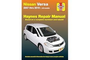 Nissan Versa 2007 thru 2019 Haynes Repair Manual: 2007 thru 2019, All Models