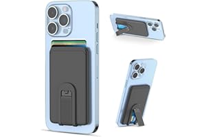 SHANSHUI Phone Card Holder, Ultra Slim Phone Wallet Stand Silicone Sticky Business Credit Card ID Holder for Back of Phone Compatible with iPhone & Most Smartphones - Black