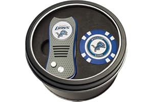 Team Golf NFL Gift Set Switchblade Divot Tool & Chip, Includes 2 Double-Sided Enamel Ball Markers, Patented Design, Less Damage to Greens, Switchblade Mechanism