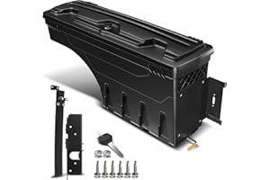 A-Premium Lockable Truck Bed Storage Box Case Tool Box Compatible with Chevrolet Silverado GMC Sierra 1500 2500 3500 HD 1999-