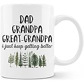 FHUGX Great Grandpa Mug - Father's Day Mug Gifts for Great Grandpa Dad, Dad Father Grandpop Ceramic Coffee Mug 11 oz