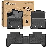 Nilight TPE Floor Mats for Toyota Tacoma Double Cab 2018 2019 2020 2021 2022 2023,All Weather Custom Fit Heavy Duty Floor Liners