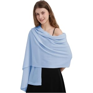 ACUSHLA Cashmere Wool Blend Shawl Wraps Women Pashmina Scarf Poncho Travel | 100% natural fabric;Ultra soft;Warm;Breathable;G