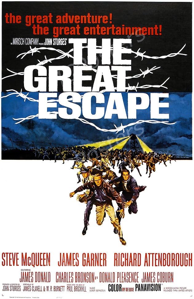 MCPosters The Great Escape GLOSSY FINISH Movie Poster - MCP225 (24" x 36" (61cm x 91.5cm))