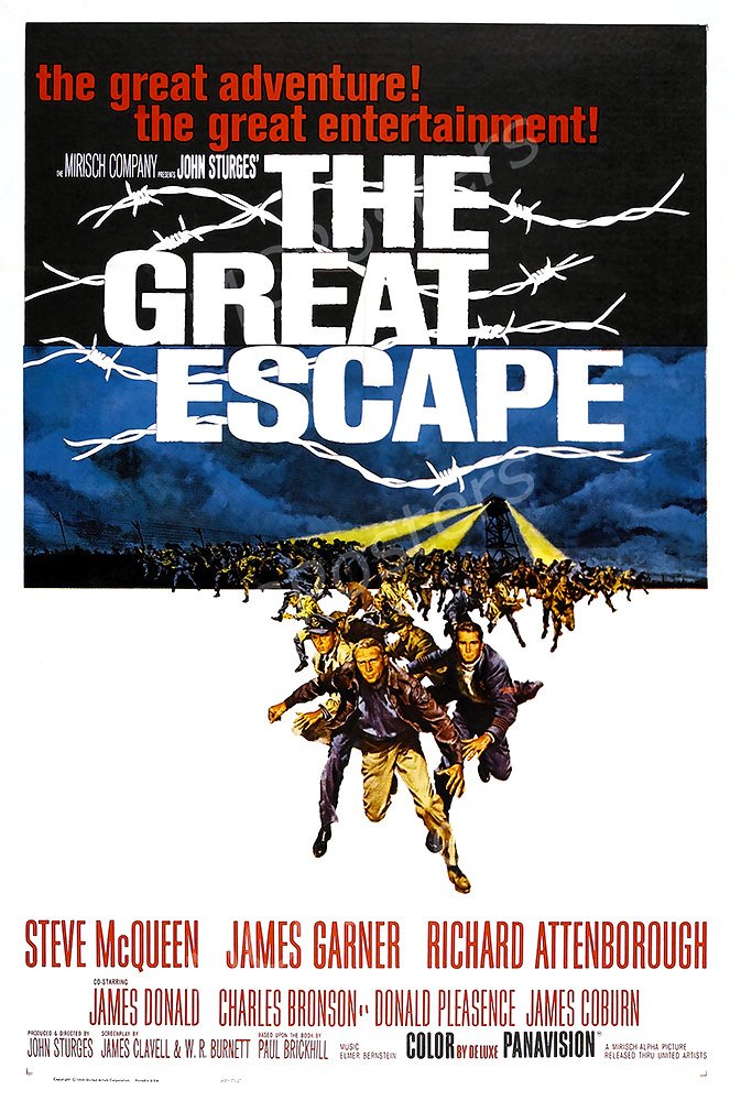 MCPosters The Great Escape GLOSSY FINISH Movie Poster - MCP225 (24" x 36" (61cm x 91.5cm))