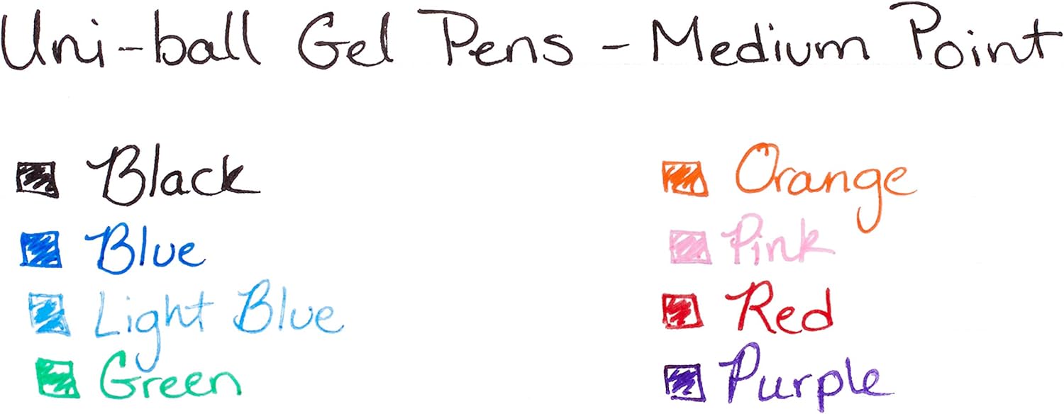 uni-ball Gel Grip Pens, Medium Point (0.7mm), Black, 12 Count: Industrial & Scientific