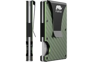 furid Card Wallet for Men Slim: Metal Wallet with Money clip - Rfid Wallet For Men - Minimalist Credit Card Holder Wallets for Men Gift
