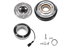 TINJO A/C Compressor Clutch Assembly Kit Plate Pulley Bearing Coil 73111SA010 Replacement for 2003-2007 Subaru Forester 4 CYL 2.5L, AC Air Conditioning Compressor Clutch Coil Auto Repair Kit