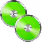 R&uuml;hepol 2 Pack 1kg Sports Training Discus for Track and Field, Nylon Practice Discus with Smooth Steel Rim and Center, 1 kg Boys Girls Women Men Discuses Throwing Equipment for Outdoor Beginners