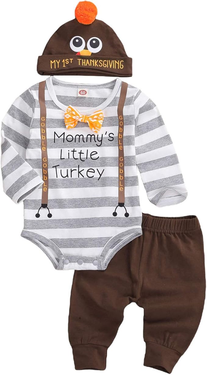 Amazon.com: YUION Thanksgiving Newborn Baby Boy Outfit ...