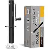 Pafessa Trailer Tongue Jack 2000lb Lift Capacity, 15" Lift A-Frame Heavy Duty - Manual Sidewind Utility Trailer Jack for RV Camper
