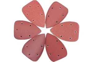 120 PCS Mouse Detail Sandpaper Sheets, 6 Assorted Grits (40/80/120/320/400/600) Hook & Loop Sanding Pads – Mouse Sander Refil