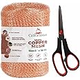 Californistan Copper Mesh Rodent Control, 5in x 32ft- Rustproof Copper Mesh Roll for Rodent, Bat & Snail - Perfect for Hole Blocking, Gardening & Sealing Water Opening - Plus Special Bonus Scissor