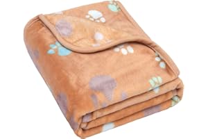 KOGSA Large Dog Blanket, Premium Soft, Bring Warmth and Comfort to Cats and Dogs Essential Pet Supplies for Mattresses Sofa Protectors, Easy to Wash, 60 * 50 Inches,Brown