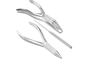 Suvorna Hair Extension Tools & Microlinks Hair Extensions Kit for Micro Link & Micro Ring - Beads Opener, Beads Closener & Ne