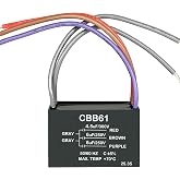 YukiHalu Ceiling Fan Capacitor CBB61 4.5uF + 6uF + 6uF 5 Wire 250V Compatible with New Harbor Breeze Hunter and Others