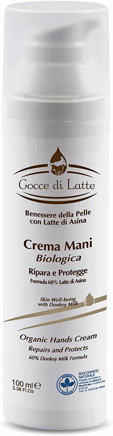 Hands Cream with 60% Donkey Milk |Protective and Restitutive| Bio certified - 50mL