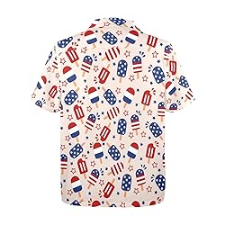 HUGLAZY American Flag Shirt for Men 4th of July