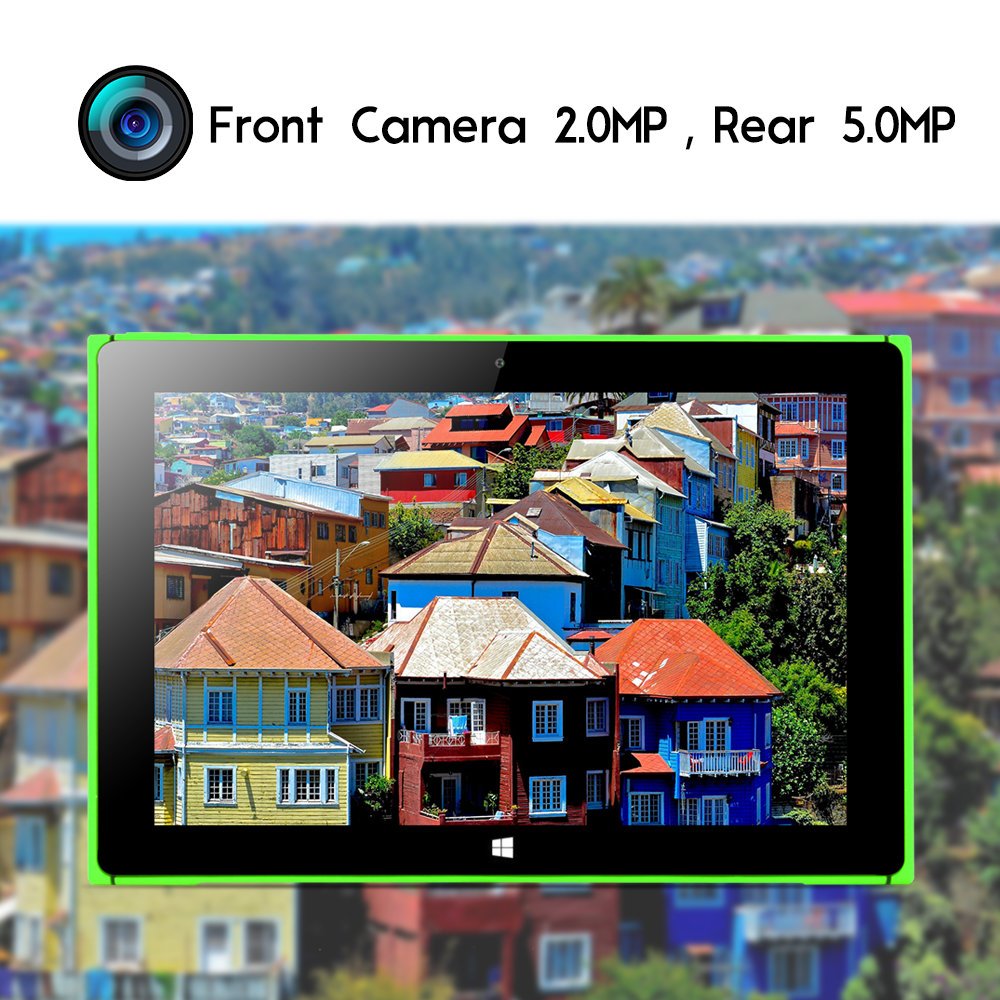 iRULU Walknbook 2 Tablet/Laptop 2-in-1(W20) Windows 10 Notebook & Computer with Detachable Keyboard Intel Quad Core Processor Perfect for Work Games & Entertainment 2+32 GB Storage Green