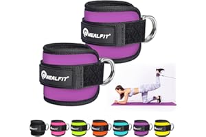 NEALFIT Ankle Strap for Cable Machine, Gym Ankle Cuff for Kickbacks, Leg Extensions, Glute Workouts, Booty Hip Abductors Exercise for Women and Men