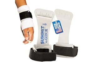Gibson Athletic Summit High Bar Gymnastic Grips for Boys, Durable Leather Grip for Secure Grip, Hand Grips for Early Competitor Gymnasts, Gymnastics Grips for Boys - Made In USA