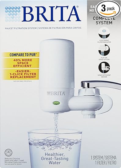 Brita Cominhkr063772 Tap Faucet Water Includes 1 System 2 Filters
