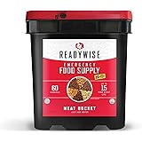 ReadyWise Emergency Food Supply, Freeze-Dried Meat, Survival-Food Disaster Kit for Hurricane Preparedness, Camping Food, Prep