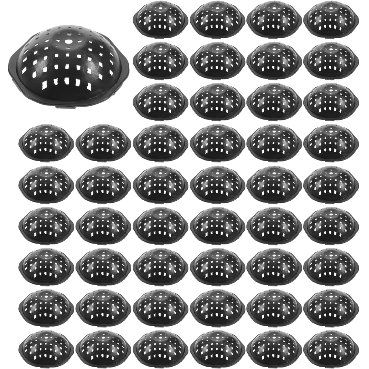 SEWOART 100Pcs Planter Hole Mesh Pads Plastic Flower Pot Bottom Grid Mats for Soil Drainage and Plant Protection Reusable Plant Pot Strainers for Garden and Indoor Pots