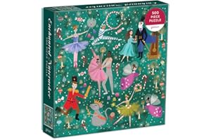 Galison Enchanted Nutcracker 500 Piece Puzzle from Galison - Colorful and Whimsical Illustrated Jigsaw Puzzle of The Beloved Holiday Classic, 20" x 20", Makes a Wonderful Gift