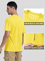 TACVASEN Swim Shirts for Men Rash Guard SPF Short