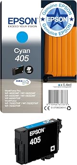 Epson 405 Cyan Suitcase Genuine DURABrite Ultra Ink C13T05G24010