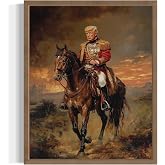 Commander in Chief Donald Trump President Wall Art Print Poster, Official Presidential Portrait Artwork Decor Gallery Collection, Painting Vintage Art Decor 85 (Commander in Chief Donald Trump, 14"L x 11"W, Wood Frame)