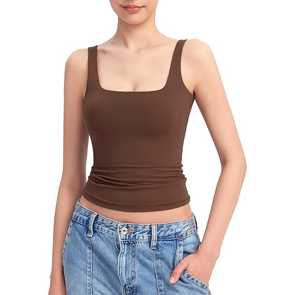 Carpetcom Camiseta Sin Mangas Acanalada De Cuello Alto Para